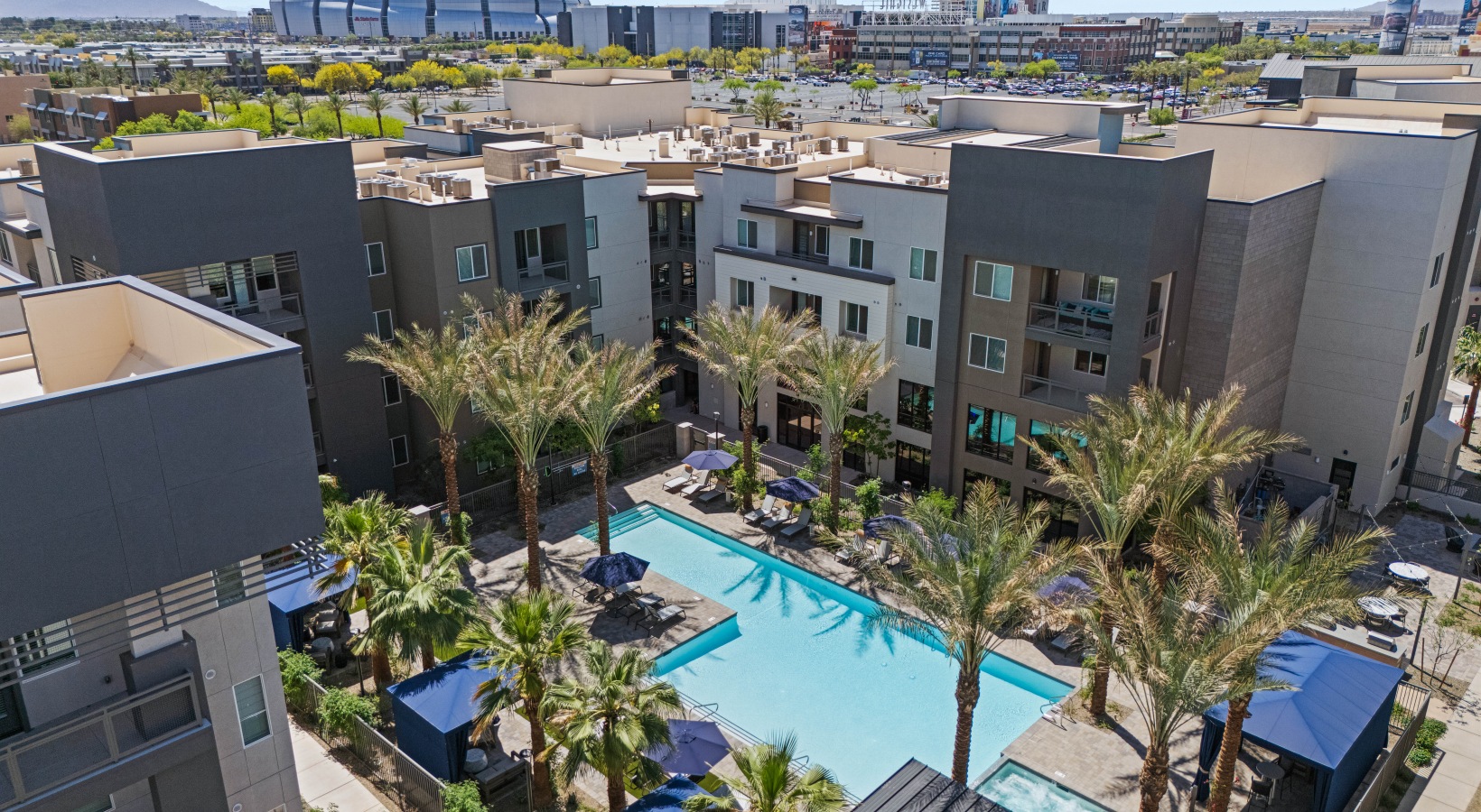 Exterior building , resort-style pool